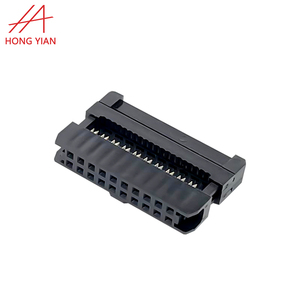 Pitch 2.0 2.54 mét hàng tăng gấp đôi 2x7 <span class=keywords><strong>pin</strong></span> 10 14 16 20 34pin Đen grey IDC FC nữ tiêu đề ổ cắm kết nối cho Flat Ribbon Cáp - Product Image 4