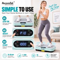 Plateforme vibrante d'exercice en ABS avec télécommande, écran numérique, capacité de 400 lb, entraînement complet du corps à domicile