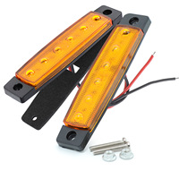 Feux de position latéraux universels 12V 24V à LED, feux d'ambiance avant et arrière pour camion, remorque, voiture, cabine, camping-car, rouge ambre, blanc, vert, bleu
