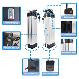 Baterai Sepeda Listrik 48V 13AH Model Silver Fish Baterai Lithium untuk Sepeda Listrik/Skuter & Moped - Product Image 4