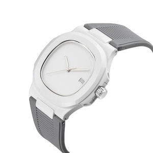 Reloj de Cerámica Personalizado de Fábrica para Negocios, Reloj Mecánico Unisex de Lujo a Prueba de Agua con Correa de Silicona - Product Image 2
