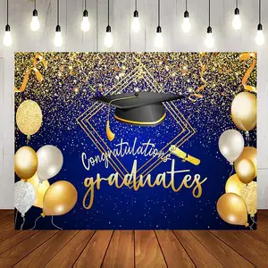 7x5 kaki latar belakang wisuda pesta dekorasi perlengkapan spanduk Glitter biru latar belakang pemotretan Prom Digital Printing 011 anak-anak