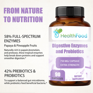 High Grade Prebiotic and Probiotic <b>Blend</b> Digestive Enzyme Capsules Probiotic Supplement Support Gut and Digestive Health - Product Image 5