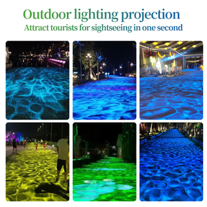 Éclairage extérieur de base de pont de couloir de projection dynamique de lumières d'ondulation de l'eau de 50W <span class=keywords><strong>LED</strong></span> pour améliorer l'océan inspiré par l'atmosphère - Product Image 3