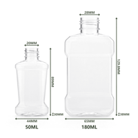 Bouteille de bain de bouche en plastique personnalisée pour animaux de compagnie 50ml 180ml, format voyage mini, emballage liquide pour haleine fraîche, certificat CE, étiquette personnalisée en usine
