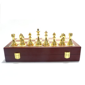 Factory <strong>Cheap</strong> Sale Premium Quality Portable Folding Metal <strong>Chess</strong> <strong>Sets</strong> - Product Image 2