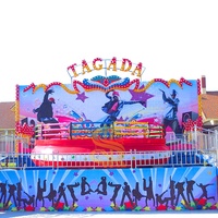 Emozionanti Giostre Disco Tagada per Interni ed Esterni, Giochi da Luna Park, Capacità 30 Persone, Potenza 30kw, in Vendita