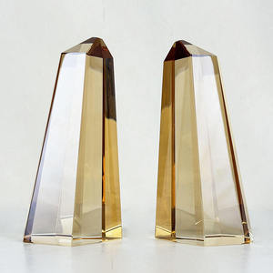 Support <span class=keywords><strong>de</strong></span> table en verre moderne, design cube pilier personnalisé en usine, pour bibliothèque, tour <span class=keywords><strong>de</strong></span> livres en cristal, décoration intérieure avec - Product Image 5