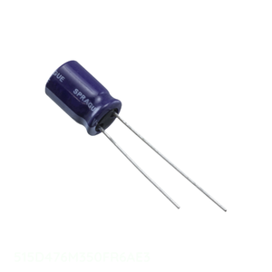 Distribuidor Autorizado 515D476M350FR6AE3 Condensador de Aluminio de 47 uF, 20%, 350V, Radial, de Montaje a Través de Orificio - Product Image 1