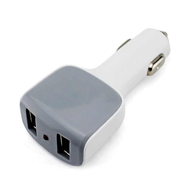 Manufacturer Private Models Auto Electronic 5V 2.1A/3.1A/4.8A Smart Dual USB Car Charger with LED Indicator