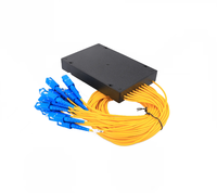 Harga Pabrik 1x8 PLC Splitter Konektor SC/UPC ABS Fiber Optik Pigtail FTTH Kompatibel POE Panjang Gelombang 1260-1650nm 1M Custom