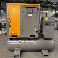 Kompresor Udara Sekrup All in One 4-in-1 OPPAIR OPA-15PV/16 11kW 15HP PM VSD 16 Bar 500L Tangki Pengering Filter untuk Pembuatan Botol PET