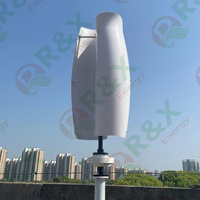 Vente chaude : Éolienne à axe vertical R&X RX-TL Tulip 1KW-20KW, aimant permanent, sortie AC 12V/24V/48V, diamètre de rotor personnalisé