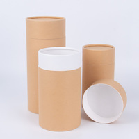Urne en papier kraft de style moderne Tube de diffusion biodégradable et écologique pour animaux de sépulture en mer et cendres de crémation générique