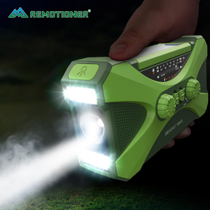 10000Mah Multifunctionele Draagbare Zonne-Energiecentrale Weer Radio Nood <span class=keywords><strong>Hand</strong></span> <span class=keywords><strong>Crank</strong></span> Radio Met Zaklamp - Product Image 3