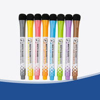 8 couleurs adsorbables étudiants enseignement marqueurs tableau blanc stylos pour tableau blanc marqueurs pour tableau blanc stylo magnétique