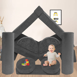 Children Play Sofa 12pcs Best Baby Playmat and Couch Wholesale Door Crawling and <b>Sliding</b> Kids Play Sofa - Product Image 1