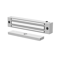 Serrure magnétique électrique à porte simple en acier inoxydable certifiée CE, 280 kg/600 lb, étanche, DC12V/24V, cylindres de serrure 210x42x29 mm