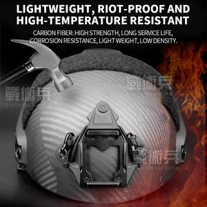 Casco de fibra de carbono rápido para extremo para paracaidismo ciclismo escalada en roca exploración rescate CS campo batalla táctica montar - Product Image 3