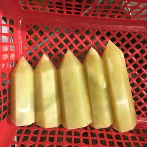 Cheap <strong>Price</strong> Natural Crystal Healing <strong>Stone</strong> Point Lemon <strong>Jade</strong> Tower Green <strong>Jade</strong> Point for Decoration - Product Image 6