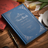 Cahier A5 européen personnalisé Style rétro planificateur en cuir cadeaux d'affaires Promotion-pour Journal carnet de voyage Minutes de la réunion