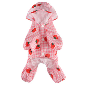Quchonpet - Impermeable para Perros con Estampado de Múltiples Colores, Chaqueta Impermeable, Traje para Mascotas, Abrigo para Perros, Lindo Impermeable para Perros - Product Image 5
