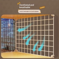 Cage et villa pour chat extra large en PP, respirante et chaude, avec lit pour chat d'intérieur et toilette intégrée pour salon et salle de bain