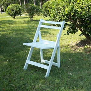 Chaises d'événement pliantes blanches de jardin extérieur d'événements de banquet de mariage de résine blanche à prix bon marché chaises <span class=keywords><strong>Wimbledon</strong></span> - Product Image 5