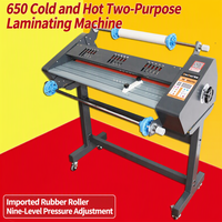 Laminateur FM-650 à double usage pour la plastification à chaud et à froid des étiquettes en cristal, livré avec un support, largeur de plastification 635 cm, fabriqué en Chine