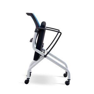 Chaise ergonomique moderne en tissu, confortable, pliable et empilable, idéale pour les conférences, la formation, l'école, l'hôtel, la salle à manger, le bureau, la maison et l'hôpital. - Product Image 4