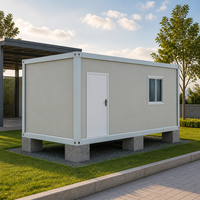 Maison conteneur modulaire pliable à panneaux sandwich, structure en acier, mini-villa portable pour ferme ou maison d'hôtes, prix usine