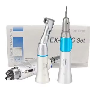 एक्स-203 डेंटल हैंडपीस सेट डेंटल पुश बटन लो स्पीड एयर टरबाइन कॉन्ट्रा एंगल हैंडपीस - Product Image 1