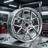 Rines Cóncavos de Aleación de Aluminio Plateados de 15 16 17 18 19 Pulgadas 4x100 5x112 5x120 para Vios Golf Passat A4 Serie 3 X3 CR-V RAV4
