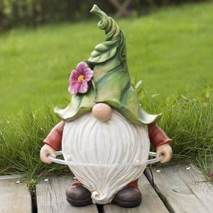 Ornements de <span class=keywords><strong>jardin</strong></span> en polyrésine/résine, décoration de <span class=keywords><strong>jardin</strong></span> féérique solaire à LED en forme de gnome - Product Image 3