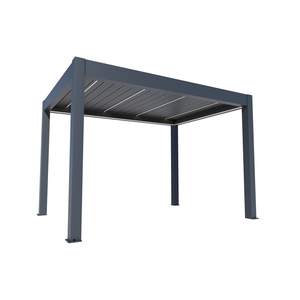 Kit <span class=keywords><strong>de</strong></span> système étanche <span class=keywords><strong>de</strong></span> support en aluminium incliné à deux poteaux sur pied pour gazebos pergola d'extérieur - Product Image 5