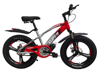 Vélo pour enfants 16 pouces, roue en alliage de magnésium monobloc, cadre en acier, frein à disque, selle réglable, vélo avant