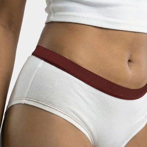 Culotte taille haute unie pour femme, confortable, tricotée, écologique, respirante, sans couture, pour adultes - Product Image 3