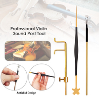 Kit d'outils de luthier pour violon en laiton, ensemble de tiges sonores, outil d'installation, outils de réparation pour la fabrication de violons, trou en F à l'intérieur