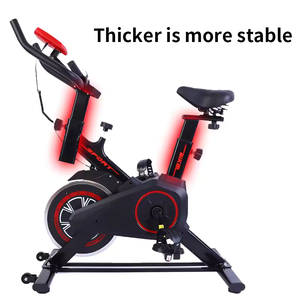 <span class=keywords><strong>Vélo</strong></span> d'appartement magnétique en acier et aluminium pour le cyclisme intérieur, système de transmission par courroie, idéal pour la remise en forme à domicile et la salle de sport - Product Image 2