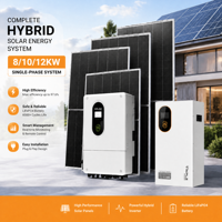 Hybrid-Solarwechselrichter Komplettset 12kW EPS On-Off-Grid 11,7kWh Lithium-Solar-Kit mit Batteriespeichersystem