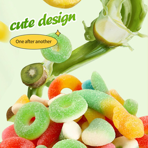 Bonbons Gélifiés Halal en Gros en Vrac Forme Ver Acidulé Exotique Goût Fruité Emballés en Boîte ou Sachet Motif Dessin Animé - Product Image 6