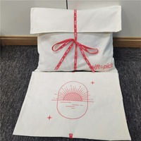 Pochette en coton avec Logo personnalisé, emballage de t-shirts, sac à poussière en coton, sacs en mousseline de luxe, sac à poussière pour sacs à main