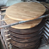 Lifepursue Chêne Blanc Solide Dalle Rustique Table En Bois Salle À Manger Restaurant Café Table