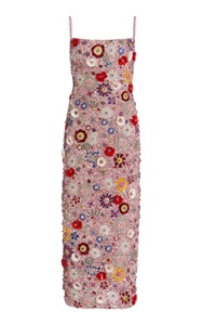 사용자 정의 레트로 바로크 인어 원피스 고급 고급 황금 보석 꽃 스파게티 스트랩 바닥 길이 달콤한 캐주얼 파티 - Product Image 4