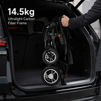 Fauteuil roulant électrique portable en fibre de carbone et magnésium, pliable, pratique, pour adultes, avec propulsion automatique, produits chinois