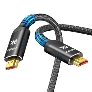 8K 48Gbps 6ft HDMI Cable eARC HDR HDCP 2.2 2.3 Compatible PS5 PS4 Xbox Series X MacBook Pro 2021 Roku TV 4K Sony LG hdmi 2.1 8k