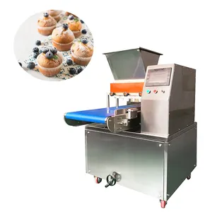 CE מוסמך מסחרי בראוני מאפין אוטומטי מדלן cupcake מכונה עוגת יצרנית עבור מפעל