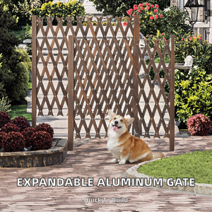 Barrera Expandible de Aluminio y Acero al Carbono para Interiores y Exteriores - Puerta de Seguridad con Recubrimiento en Polvo, Resistente a la Oxidación, para Cercas de Animales - Product Image 2