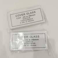 Fournitures de laboratoire médical, couvercles de lames de microscope en verre d'histologie de 0,29 à 0,35 mm pour chambre de numération sanguine