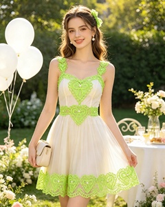 Suministro Inmediato: Cuentas Bordadas de Corazones, Encaje Estilo Nacional, Soluble en Agua, para Vestidos de Novia, Tocados y Accesorios para Zapatos - Product Image 6